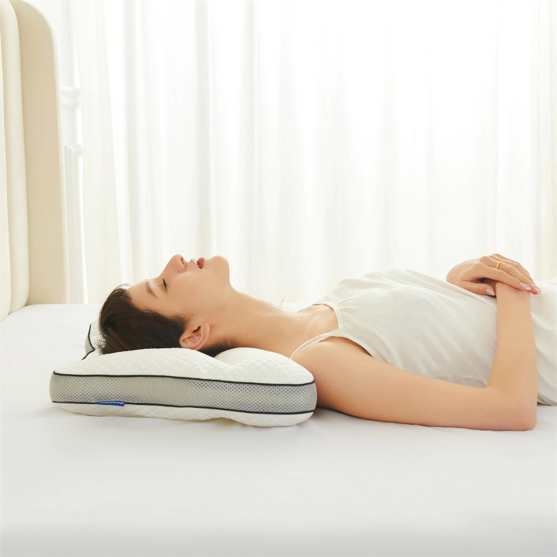 FREE SAMPLE Neck Sleeping Orthopedic Contoured Support Cervical Ergonomic Almohadas memory foam bed Pillows manufacturerfor sleeping