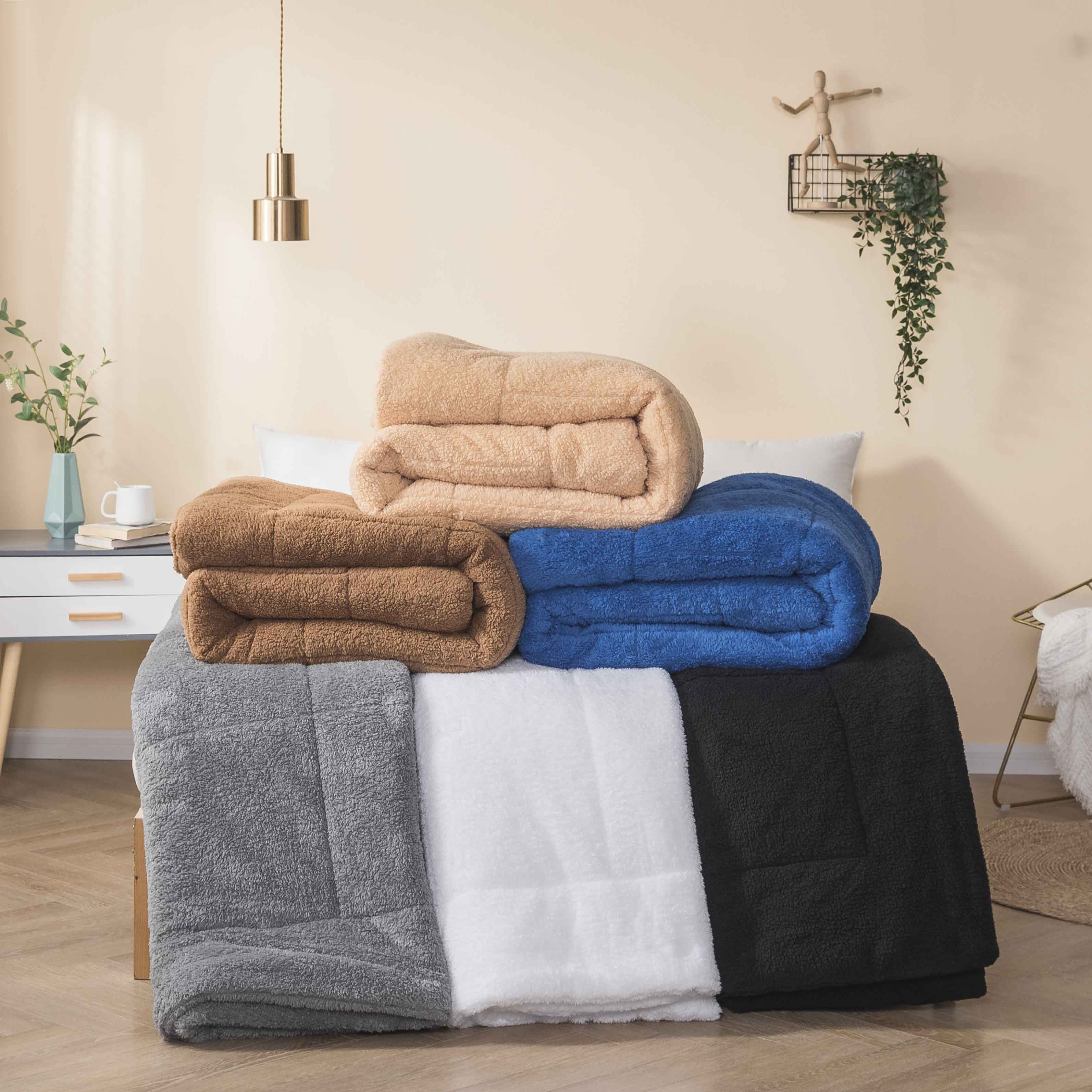 Rhino navy sherpa comforter manufacturers-1