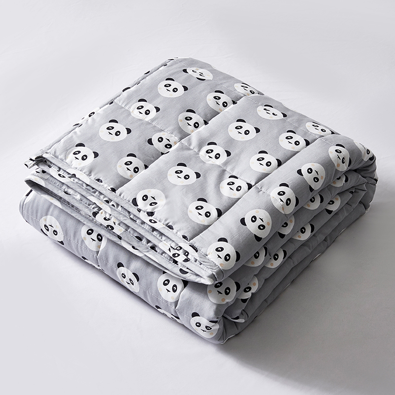 New design relieve anxiety cartoon 15 lbs print cotton adult gravity blanket
