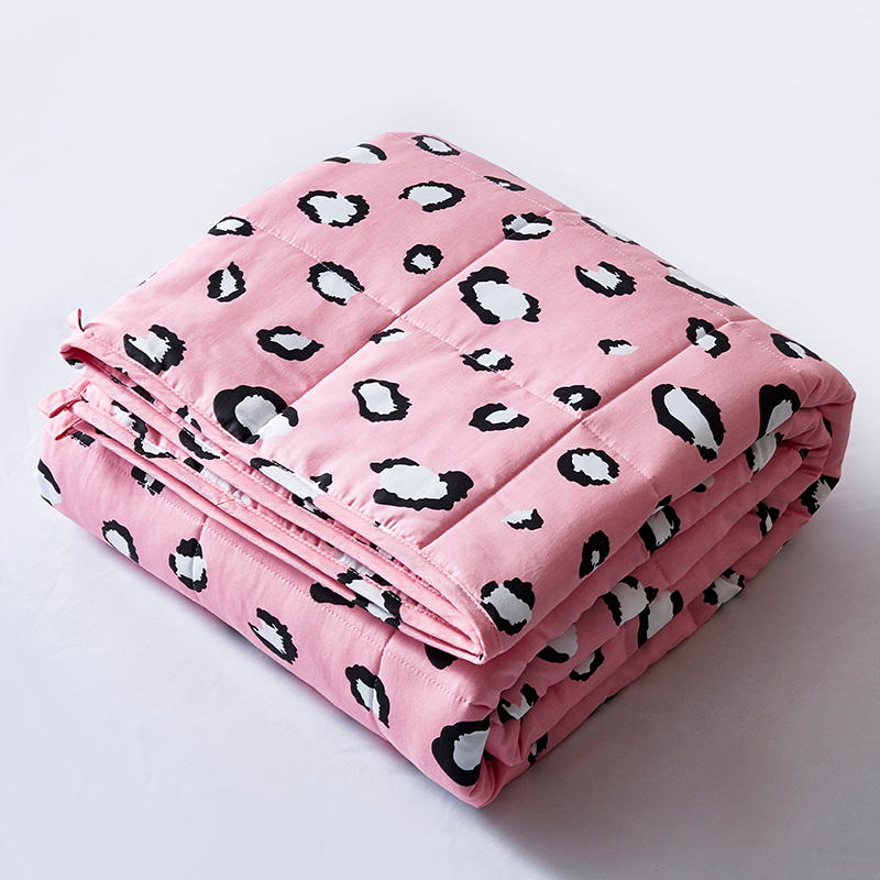 Heavy personalized anxiety cooling summer glass beads print cotton weighted blanket