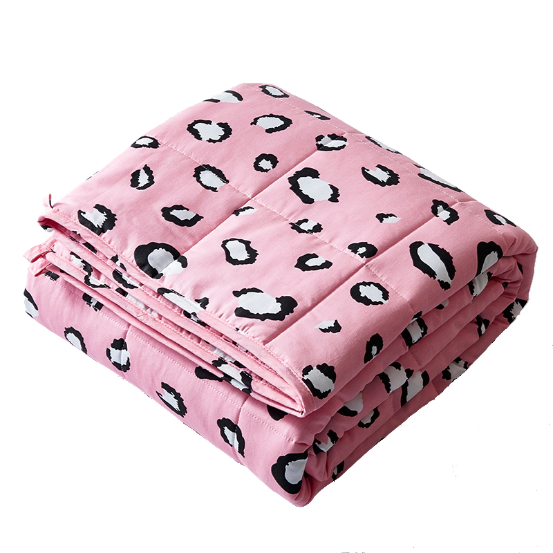 personalized anxiety cooling summer glass beads print cotton weighted blanket