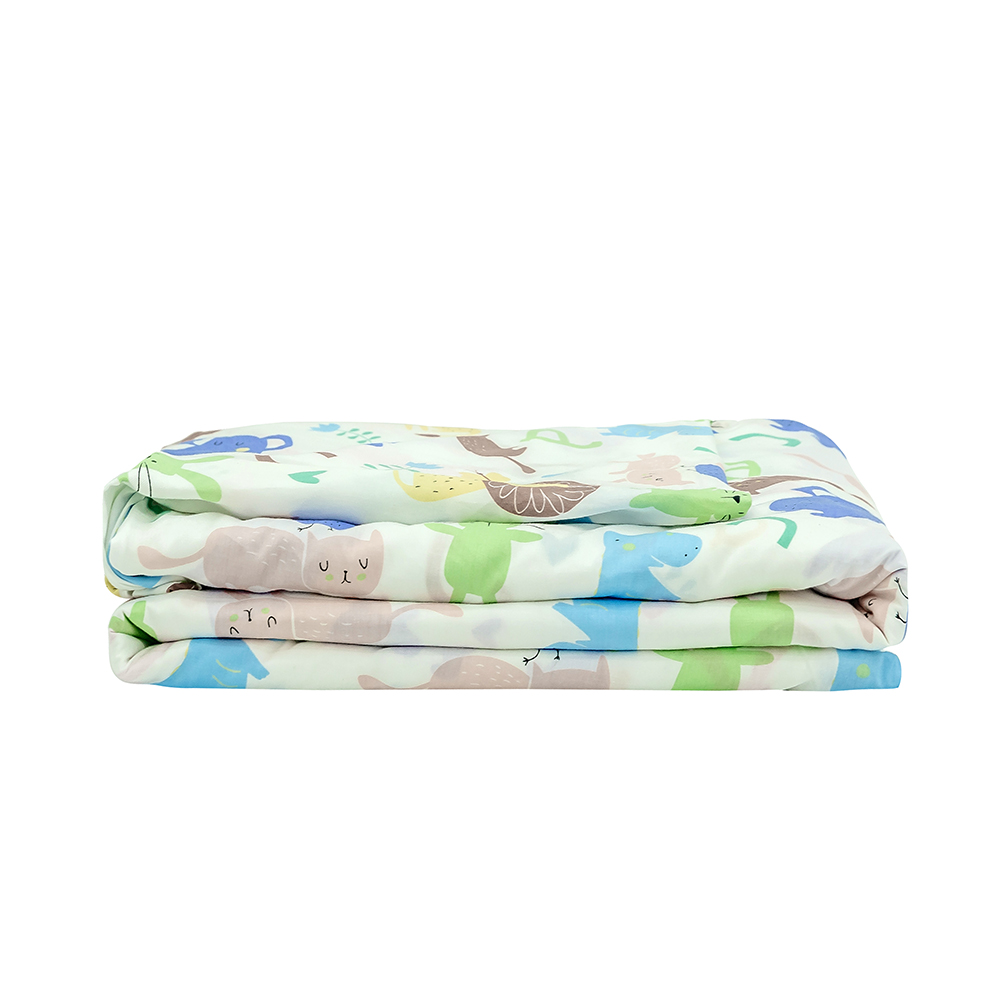Heavy blanket 15lbs children 100% cotton weighted blanket with glass beads