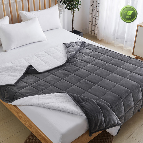 Rhino Comfortable chunky grey blanket twin Bedclothes