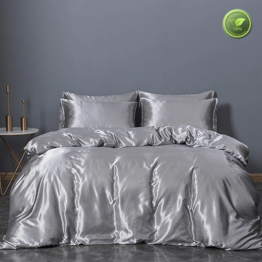 Rhino grey silk sheets queen factory bed linings