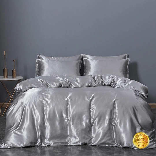 New silk white bed sheets company in household